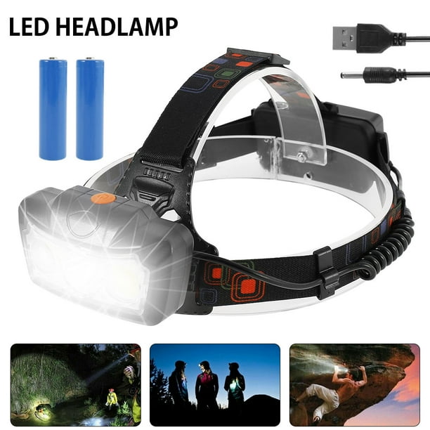 30000LM 8 LED USB Headlight Headlamp XM-L T6 Head Torch Lamp Light Flashlight*